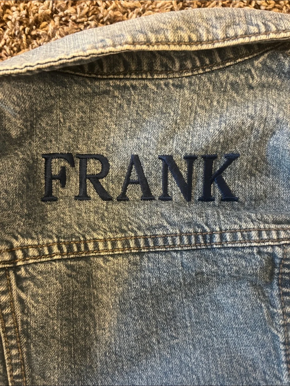 Custom “Frank” Jean jacket - 3T OshKosh B'gosh Light Wash Denim Jacket for Kids